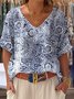 Cotton Loose Casual Ethnic Blouse