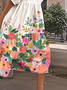Gradient Pattern Casual Loose Dress With No