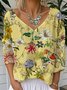 Tropical Casual Jersey Loose T-Shirt