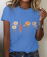 Flower Grandma's Garden Print T-Shirt