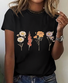 Flower Grandma's Garden Print T-Shirt