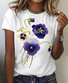 Flowers Vintage Print T-Shirt