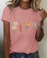 Flower Grandma's Garden Print T-Shirt