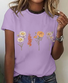 Flower Grandma's Garden Print T-Shirt