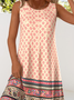 Crew Neck Regular Fit Casual Dress With No