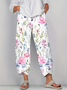 Women's Floral Spring Print Casual Pants