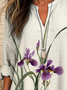 Women's Floral Spring Print Casual Shirt