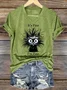 Casual Crew Neck Regular Fit Cotton T-Shirt