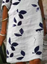Women's Floral Spring Print V Neck Dress