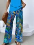 Casual Psychedelic Art Two-Piece Set With No