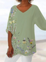 Women's Floral Print Casual Blouse