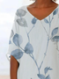 Women's Floral Print Casual Blouse