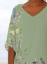 Women's Floral Print Casual Blouse