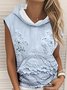 Vintage Hoodie Loose Gradient Pattern Hoodie