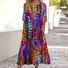 Regular Fit Geometric Casual Dress With No