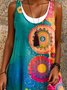 Casual Crew Neck Dress With No