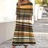 Crew Neck Cotton Casual Dress With No