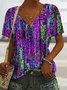 Casual Regular Fit V Neck T-Shirt