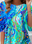 Abstract Graphic Casual T-Shirt