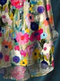 Women's Floral Spring Print Casual Half Collar Button-Down Shirt