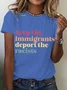Keep The Immigrants Deport The Racists Cotton T-Shirt