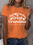 Women's Mom Grandma Great Grandma I Just Keep Getting Better Print Round Neck T-Shirt