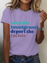 Keep The Immigrants Deport The Racists Cotton T-Shirt
