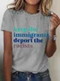 Keep The Immigrants Deport The Racists Cotton T-Shirt