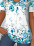 Loose Gradient Pattern Casual T-Shirt