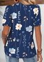 Casual Loose Jersey V Neck T-Shirt