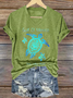 Women's Gulf of Mexico Print V-Neck T-Shirt