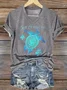 Women's Gulf of Mexico Print V-Neck T-Shirt