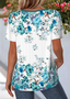 Loose Gradient Pattern Casual T-Shirt