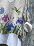 Women's Long Sleeve Blouse Spring/Fall As Picture Floral Printing V Neck Daily Going Out Casual Top