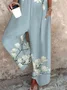 Casual Cotton And Linen Regular Fit Jumpsuit