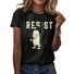 Casual Regular Fit Painting Cotton T-Shirt