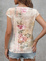 Floral Casual Regular Fit T-Shirt