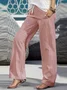 Women's Casual Striped Print Trousers