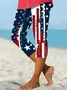 Independence Day Regular Fit Casual Cotton Leggings