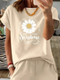 Daisy Regular Fit Cotton Vintage T-Shirt