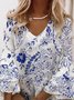 V Neck Vacation Dress With No