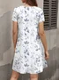 Elegant Floral Dress With No