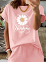 Daisy Regular Fit Cotton Vintage T-Shirt