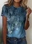 Crew Neck Casual Cotton T-Shirt