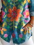 Casual Cotton Floral Shirt