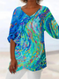 Women's Abstract Printed Casual Cover Up