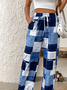 Casual Loose Abstract Graphic Pants