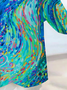 Women's Abstract Printed Casual Cover Up