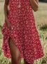 Women's Floral Print Casual Round Neck Short Sleeve Dress