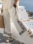 Cotton Casual Two-Piece Set